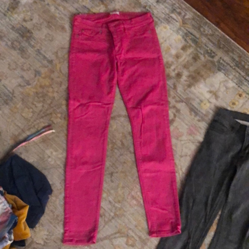 Hudson Krista 27X29.5 Super Skinny Pink Stretch